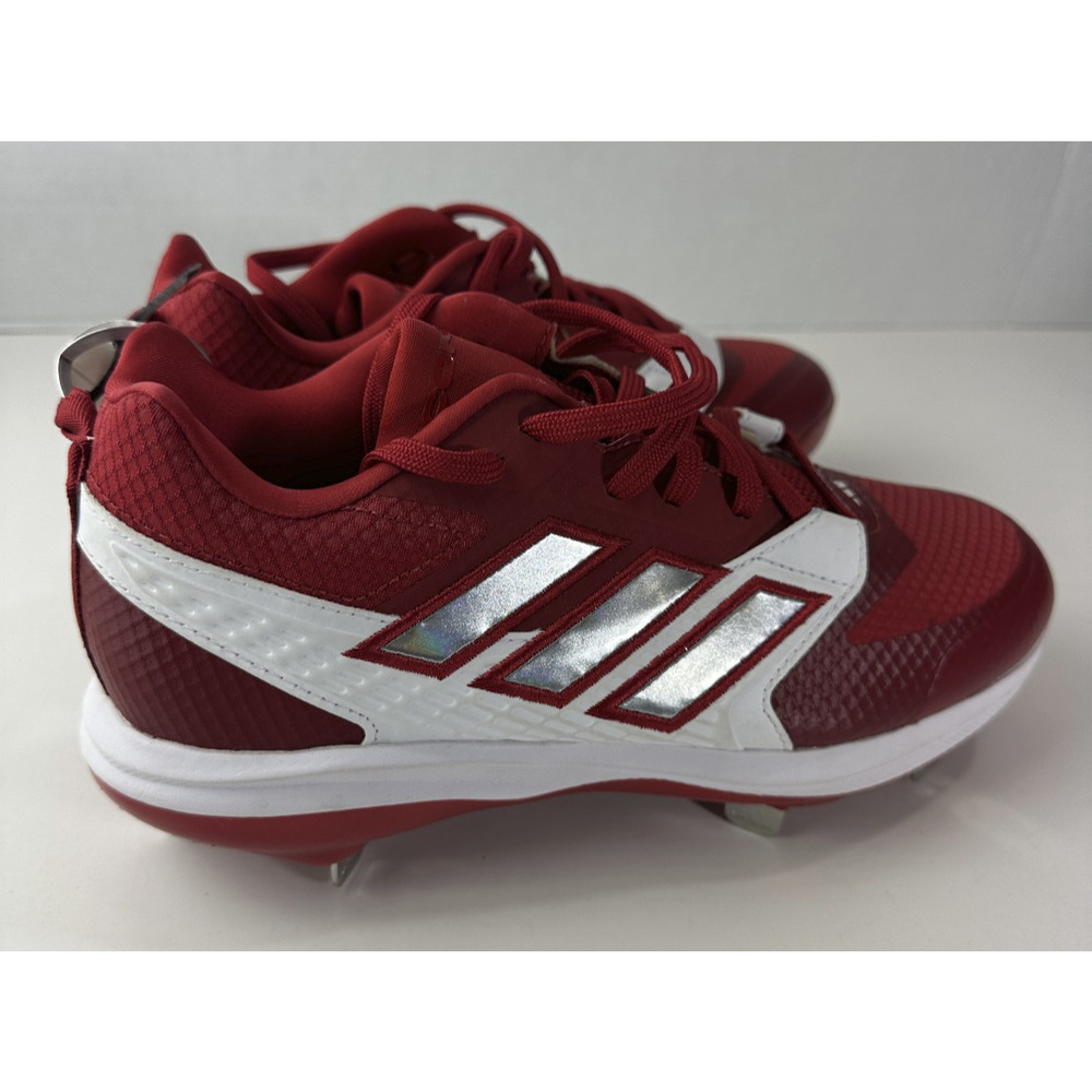 NWT Adidas Men's Size 7 ICON 8 Baseball CLEATS IG7104 Red Shoes New Without Box - Picture 2 of 12